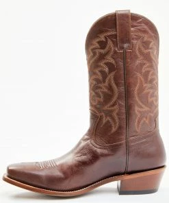 Moonshine Spirit Men's Square Toe Western Boots Brown -Moonshine Spirit Shop 2000112308 200 P3