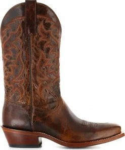 Moonshine Spirit Men's Square Toe Western Boots Brown -Moonshine Spirit Shop 2000112308 200 RT