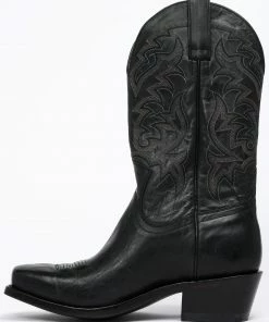 Moonshine Spirit Men's Mad Cat Western Boots - Narrow Square Toe Black -Moonshine Spirit Shop 2000258790 001 P3
