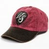 Moonshine Spirit Men's Guitar Pick Baseball Cap Burgundy