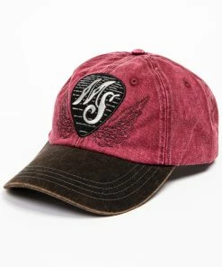 Moonshine Spirit Men's Guitar Pick Baseball Cap Burgundy