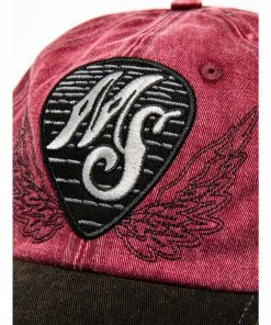 Moonshine Spirit Men's Guitar Pick Baseball Cap Burgundy 12 Moonshine Spirit Men's Guitar Pick Baseball Cap Burgundy -Moonshine Spirit Shop 2000277014 640 P6