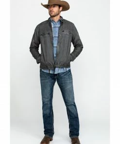 Moonshine Spirit Men's Gearhead Washed Faux Leather Moto Jacket  Black -Moonshine Spirit Shop 2000282814 001 P6