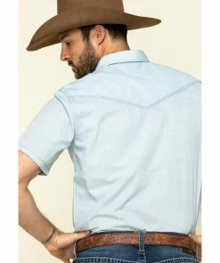 Moonshine Spirit Men's Diamond Road Geo Print Short Sleeve Western Shirt  Light Blue -Moonshine Spirit Shop 2000296077 450 P5