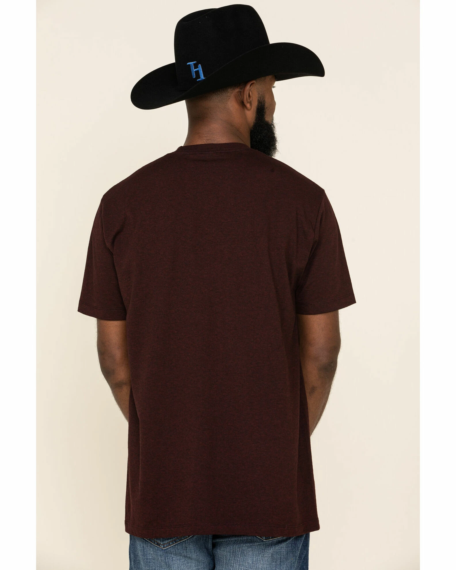 Moonshine Spirit Men's Peyote Graphic Short Sleeve T-Shirt Burgundy 3 Moonshine Spirit Men's Peyote Graphic Short Sleeve T-Shirt Burgundy - Image 3