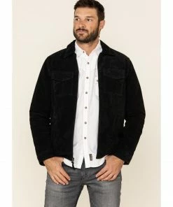 Moonshine Spirit Men's Black Cromwell Suede Roadie Jacket  -Moonshine Spirit Shop 2000325394 001 P1 1