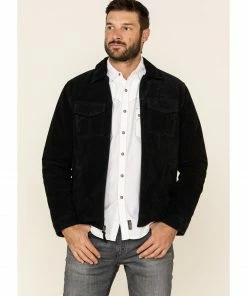 Moonshine Spirit Men's Black Cromwell Suede Roadie Jacket 