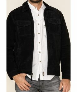 Moonshine Spirit Men's Black Cromwell Suede Roadie Jacket  -Moonshine Spirit Shop 2000325394 001 P3