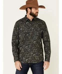 Moonshine Spirit Men's Legacy Large Paisley Print Long Sleeve Western Shirt  Multi -Moonshine Spirit Shop 2000325450 900 P1 1