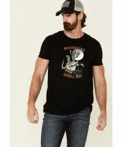 Moonshine Spirit Men's Cactus Whiskey Graphic Short Sleeve T-ShirtÂ