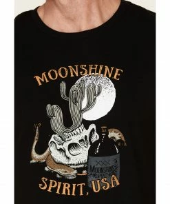 Moonshine Spirit Men's Cactus Whiskey Graphic Short Sleeve T-Shirt  -Moonshine Spirit Shop 2000327611 001 P3