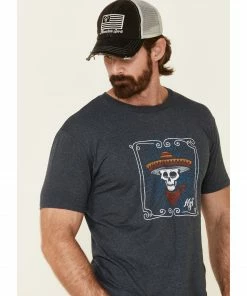 Moonshine Spirit Men's Framed Skull Graphic T-Shirt 7 Moonshine Spirit Men's Framed Skull Graphic T-Shirt -Moonshine Spirit Shop 2000333572 410 P4