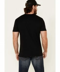 Moonshine Spirit Men's Black Line Em Up Graphic T-Shirt  -Moonshine Spirit Shop 2000333615 001 P5