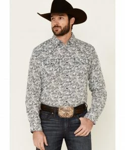 Moonshine Spirit Men's Ricochet Paisley Print Long Sleeve Snap Western Shirt White 11 Moonshine Spirit Men's Ricochet Paisley Print Long Sleeve Snap Western Shirt White -Moonshine Spirit Shop 2000338409 100 P1 1