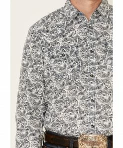 Moonshine Spirit Men's Ricochet Paisley Print Long Sleeve Snap Western Shirt White 8 Moonshine Spirit Men's Ricochet Paisley Print Long Sleeve Snap Western Shirt White -Moonshine Spirit Shop 2000338409 100 P3