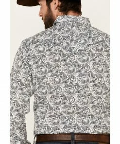 Moonshine Spirit Men's Ricochet Paisley Print Long Sleeve Snap Western Shirt White 10 Moonshine Spirit Men's Ricochet Paisley Print Long Sleeve Snap Western Shirt White -Moonshine Spirit Shop 2000338409 100 P5