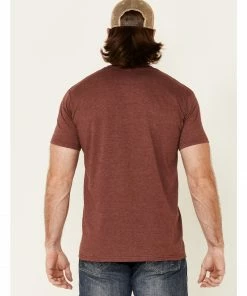 Moonshine Spirit Men's Heather Burgundy Canyon Graphic Short Sleeve T-Shirt  -Moonshine Spirit Shop 2000338719 640 P4