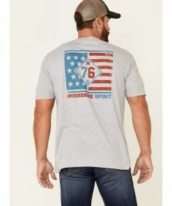 Moonshine Spirit Moonshine Spirt Men's Grey Shine On 76 Graphic Short Sleeve T-Shirt 