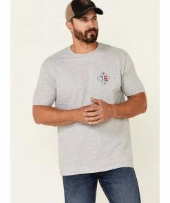 Moonshine Spirit Moonshine Spirt Men's Grey Shine On 76 Graphic Short Sleeve T-Shirt  -Moonshine Spirit Shop 2000338721 020 P3