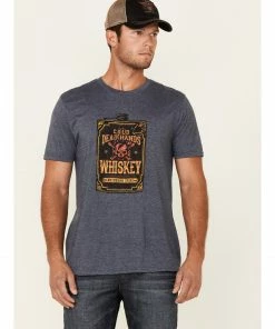 Moonshine Spirit Men's Dead Hands Graphic Short Sleeve T-Shirt  Navy -Moonshine Spirit Shop 2000338908 410 P1 1