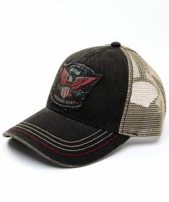Moonshine Spirit Men's Rugged Eagle Mesh-Back Ball Cap 