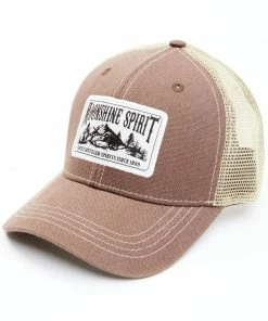 Moonshine Spirit Men's Great Outfitters Patch Mesh-Back Ball Cap  Brown -Moonshine Spirit Shop 2000339185 200 P1 1