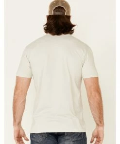 Moonshine Spirit Men's Oatmeal Strummin Under Stars Graphic Short Sleeve T-Shirt  -Moonshine Spirit Shop 2000340074 295 P4