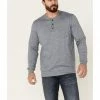 Moonshine Spirit Men's Upper Lodge Henley Pocket Long Sleeve Light Blue