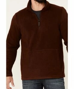 Moonshine Spirit Men's Rust Lake View 1/2 Zip Front Fleece Sweatshirt Rust Copper 7 Moonshine Spirit Men's Rust Lake View 1/2 Zip Front Fleece Sweatshirt Rust Copper -Moonshine Spirit Shop 2000342845 220 P3