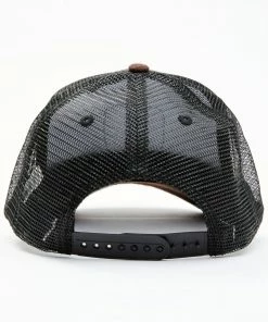 Moonshine Spirit Men's Dark Brown Outdoor Jar Logo Patch Mesh Back Ball Cap  -Moonshine Spirit Shop 2000342945 201 P3