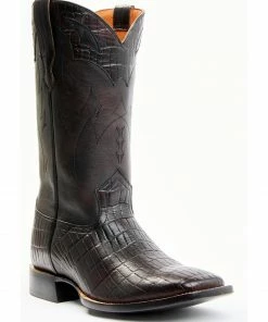 Moonshine Spirit Men's Tully Croc Print Western Boots - Wide Square Toe
