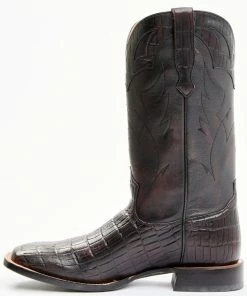 Moonshine Spirit Men's Tully Croc Print Western Boots - Wide Square Toe -Moonshine Spirit Shop 2000343043 001 P3