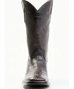 Moonshine Spirit Men's Tully Croc Print Western Boots - Wide Square Toe -Moonshine Spirit Shop 2000343043 001 P4