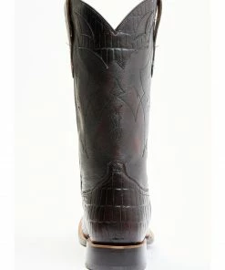 Moonshine Spirit Men's Tully Croc Print Western Boots - Wide Square Toe -Moonshine Spirit Shop 2000343043 001 P5