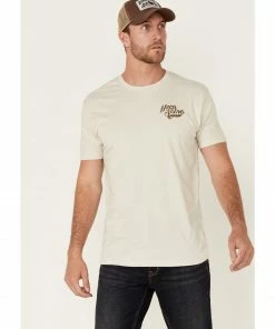 Moonshine Spirit Men's Tan Country Living Graphic Short Sleeve T-ShirtÂ