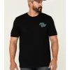 Moonshine Spirit Men's Angry Eagle Back Graphic Short Sleeve T-Shirt 
