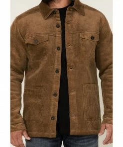 Moonshine Spirit Men's Khaki Barn Door Bonded Button-Front Cord Jacket  Olive -Moonshine Spirit Shop 2000343289 200 P3