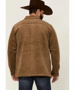 Moonshine Spirit Men's Khaki Barn Door Bonded Button-Front Cord Jacket  Olive -Moonshine Spirit Shop 2000343289 200 P4