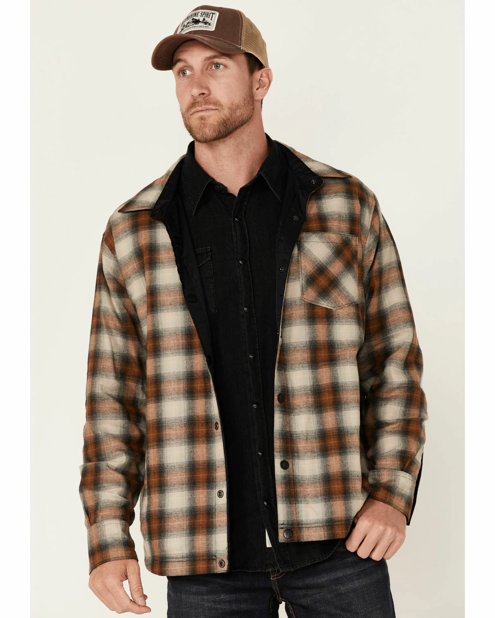 Moonshine Spirit Men's Black Incognito 2.0 Snap-Down Reversible Jacket 3 Moonshine Spirit Men's Black Incognito 2.0 Snap-Down Reversible Jacket - Image 3