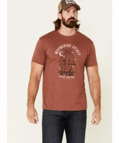 Moonshine Spirit Men's Cactus Bottles Graphic Short Sleeve T-Shirt 