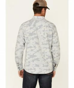 Moonshine Spirit Moonshine Men's Classy Malange Print Long Sleeve Snap Western Shirt Grey 10 Moonshine Spirit Moonshine Men's Classy Malange Print Long Sleeve Snap Western Shirt Grey -Moonshine Spirit Shop 2000348170 020 P5