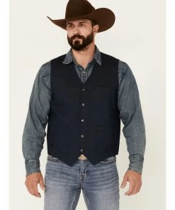 Moonshine Spirit Men's Saloon Textured Solid Button-Down Western Vest Black 9 Moonshine Spirit Men's Saloon Textured Solid Button-Down Western Vest Black -Moonshine Spirit Shop 2000351710 001 P1 1
