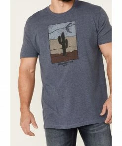 Moonshine Spirit Men's Desert Cacti Graphic Short Sleeve T-Shirt -Moonshine Spirit Shop 2000351774 420 P3