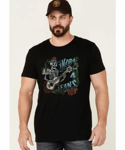 Moonshine Spirit Men's More 4 For The Fans Graphic Short Sleeve T-Shirt - Black