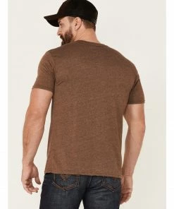 Moonshine Spirit Men's Heather Brown Jug Head Graphic Short Sleeve T-Shirt  -Moonshine Spirit Shop 2000351779 200 P4