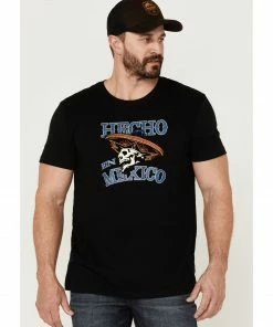 Moonshine Spirit Men's Hecho En Mexico Skull Graphic Short Sleeve T-Shirt  Black