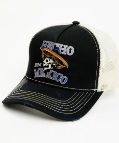 Moonshine Spirit Men's Hecho En Mexico Skull Graphic Mesh-Back Ball CapÂ