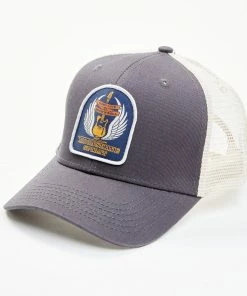 Moonshine Spirit Men's Guitar Wings Patch Mesh-Back Ball Cap  Grey