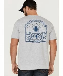 Moonshine Spirit Men's Cream Trail Blazer Graphic T-Shirt  -Moonshine Spirit Shop 2000359058 100 P4
