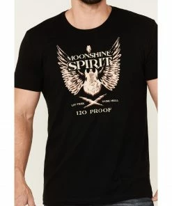 Moonshine Spirit Men's Guitar Wings Graphic Short Sleeve T-Shirt  -Moonshine Spirit Shop 2000359255 001 P3